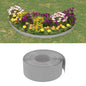 Bordura de jardín polietileno gris 10 m 10 cm
