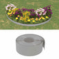 Bordura de jardín polietileno gris 10 m 10 cm