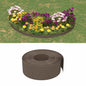 Bordura de jardín polietileno gris 10 m 10 cm