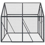 Pajarera de aluminio gris antracita 1,79x2x1,85 m