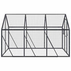 Pajarera de aluminio gris antracita 1,79x3x1,85 m
