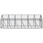 Pajarera de aluminio gris antracita 1,79x6x1,85 m