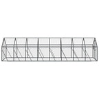 Pajarera de aluminio gris antracita 1,79x8x1,85 m