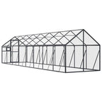 Pajarera de aluminio gris antracita 1,79x8x1,85 m