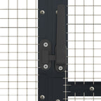 Pajarera de aluminio gris antracita 1,79x8x1,85 m