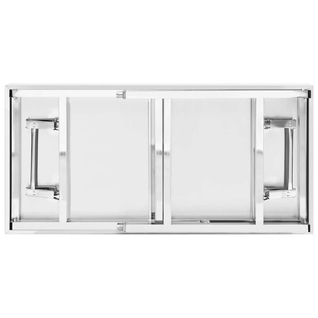 Mesa de trabajo para cocina con estante acero inox 120x60x115cm