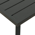 Mesa de centro para jardín acero gris antracita 110x55x35 cm