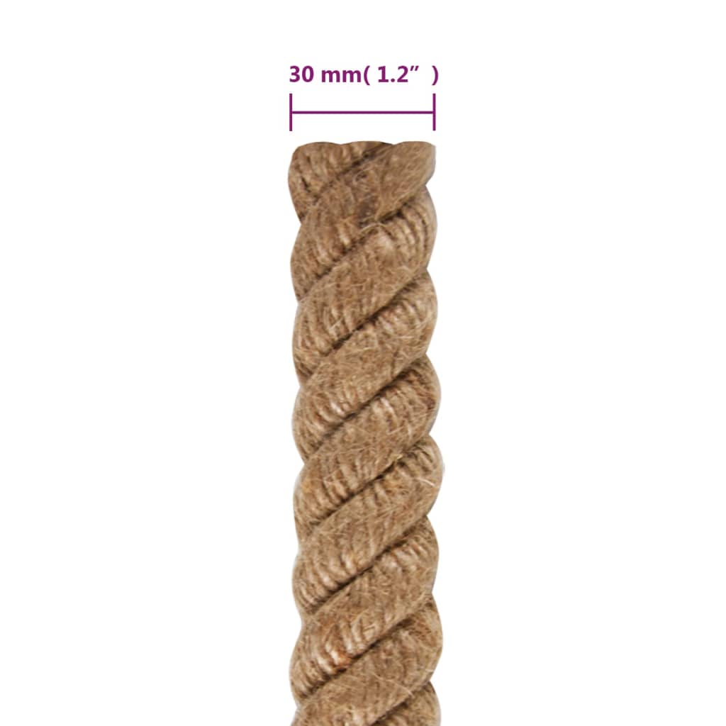Cuerda de yute 10 m de longitud y 30 mm de grosor