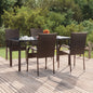 Conjunto de sala de jantar de jardim 3 peças com almofadas preto
