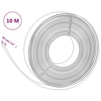 Gray polyethylene garden edging 10 m 10 cm