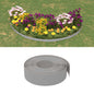 Bordura de jardín polietileno gris 10 m 10 cm