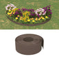 Bordura de jardín polietileno gris 10 m 10 cm