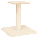 Poste rascador para gatos con plataforma color crema 38 cm