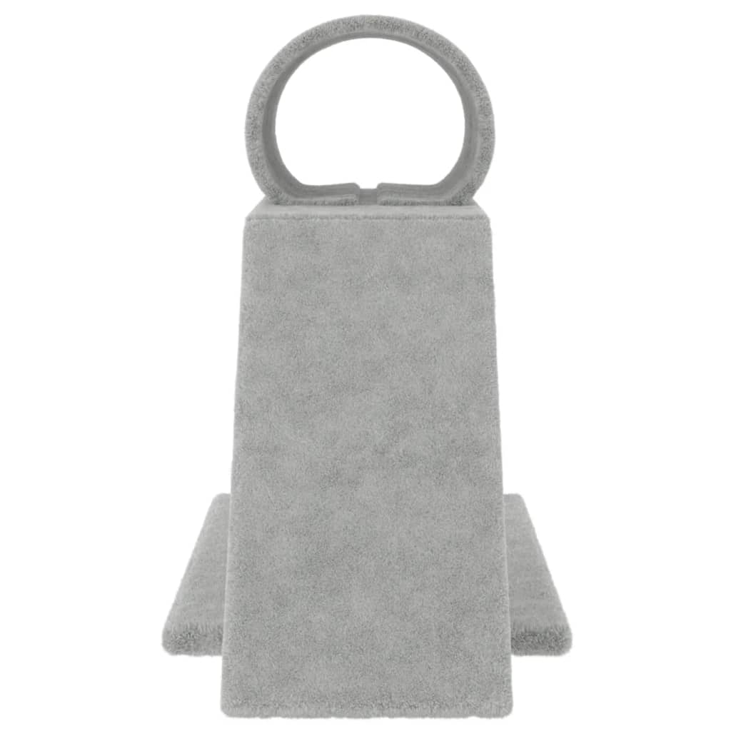 Rascador para gatos con túnel y escalera gris claro 55,5 cm
