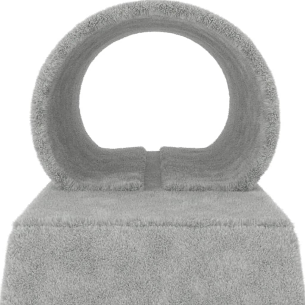 Rascador para gatos con túnel y escalera gris claro 55,5 cm
