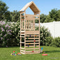 Outdoor Play Tower Natural Solid Pine