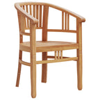 Juego de comedor para jardín 3 pzas madera maciza de teca