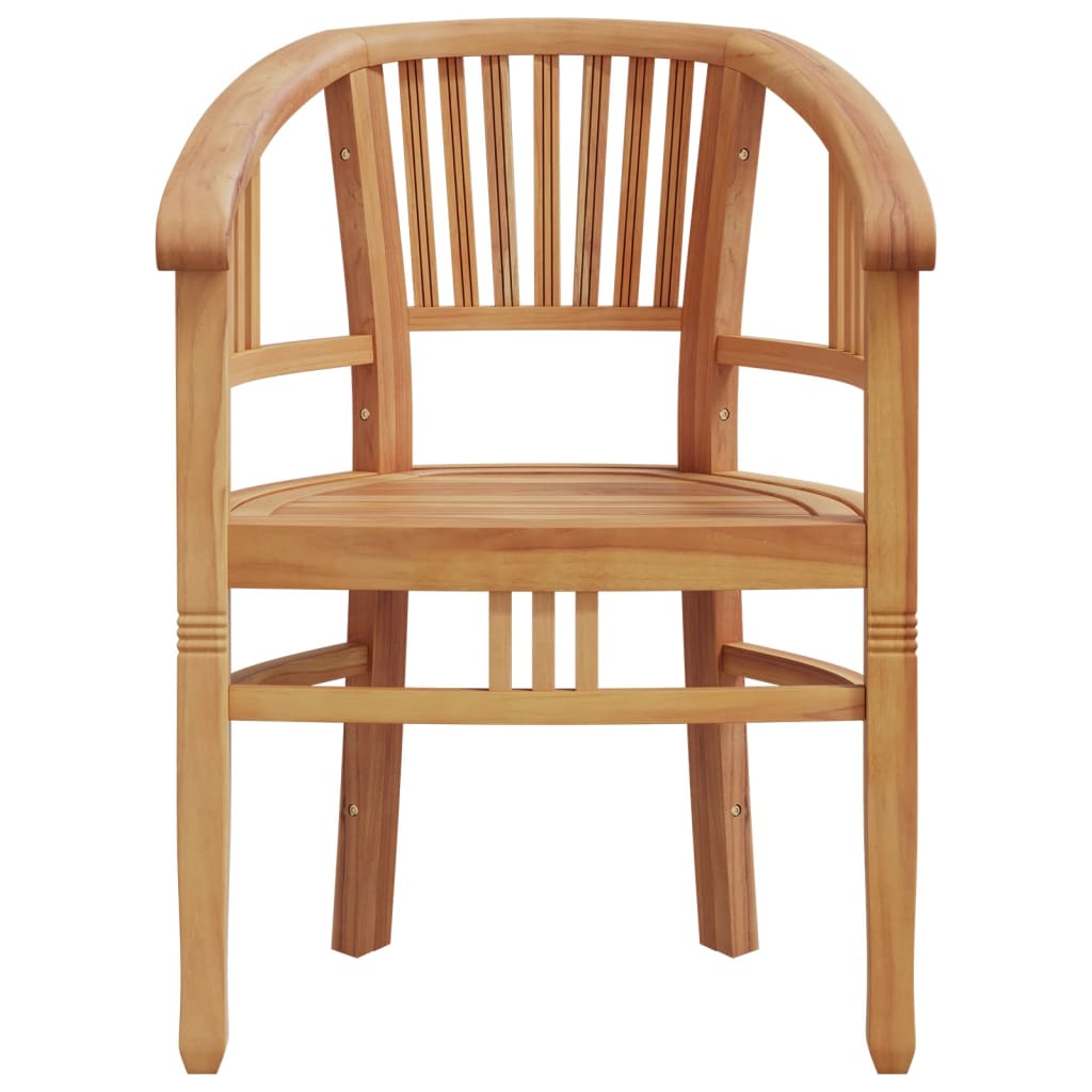Juego de comedor para jardín 3 pzas madera maciza de teca