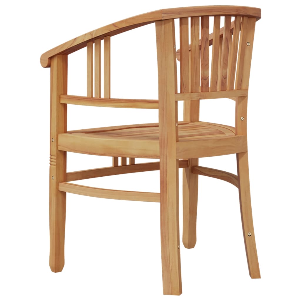 Juego de comedor para jardín 3 pzas madera maciza de teca