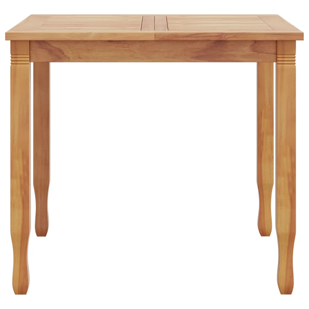 Juego de comedor para jardín 3 pzas madera maciza de teca