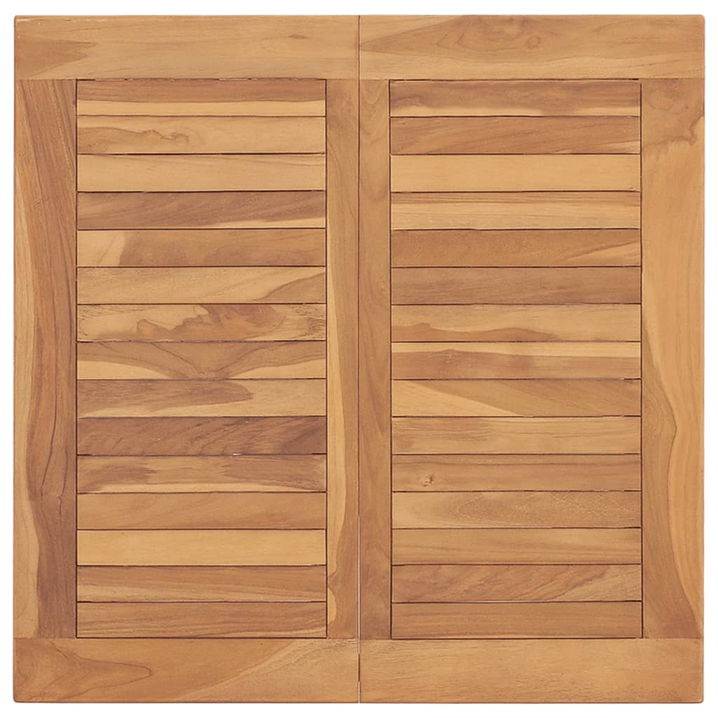 Juego de comedor para jardín 3 pzas madera maciza de teca