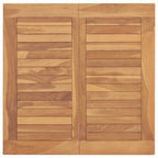 Juego de comedor para jardín 3 pzas madera maciza de teca