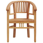 Juego de comedor para jardín 5 piezas madera maciza de teca