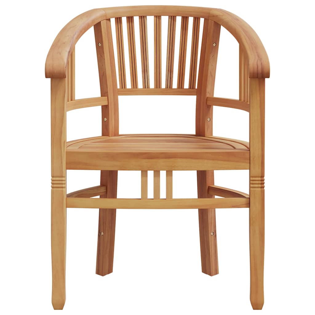 Juego de comedor para jardín 5 piezas madera maciza de teca