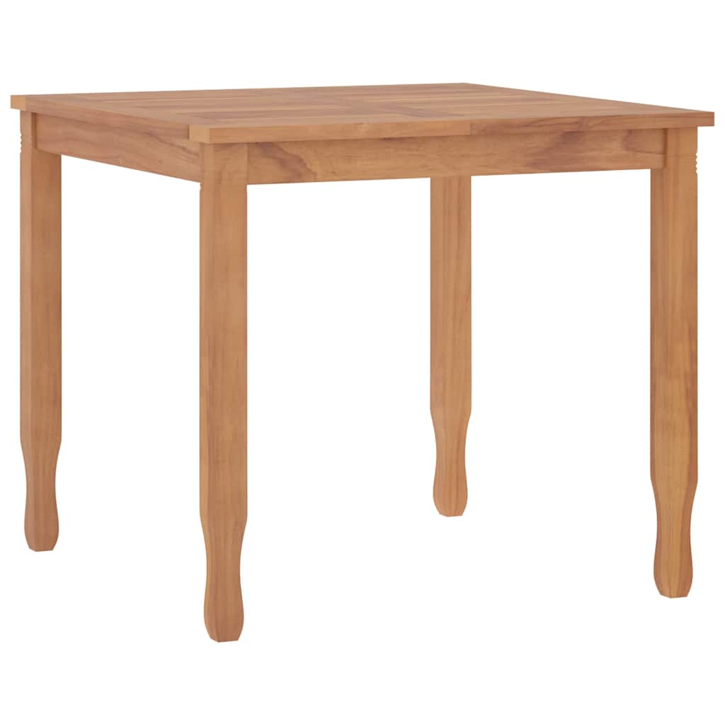 Juego de comedor para jardín 5 piezas madera maciza de teca
