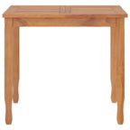 Juego de comedor para jardín 5 piezas madera maciza de teca