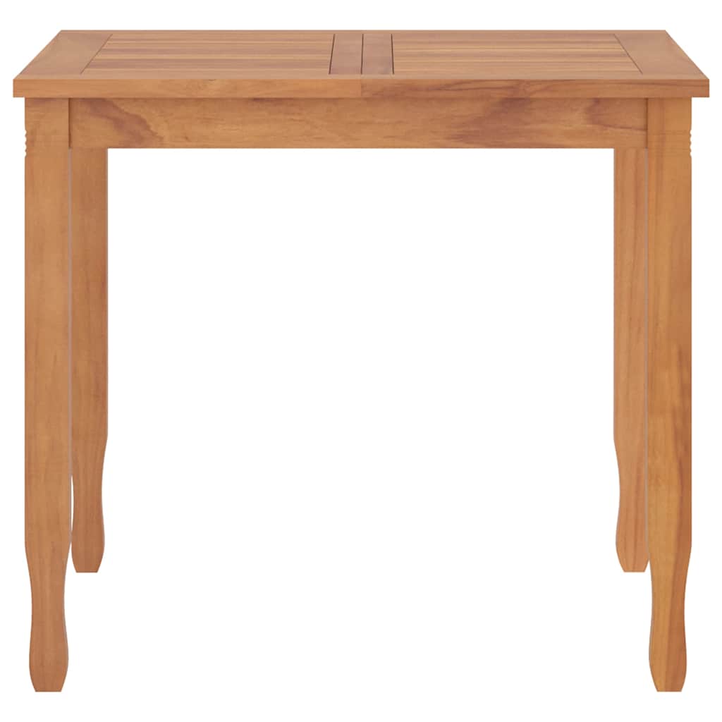 Juego de comedor para jardín 5 piezas madera maciza de teca
