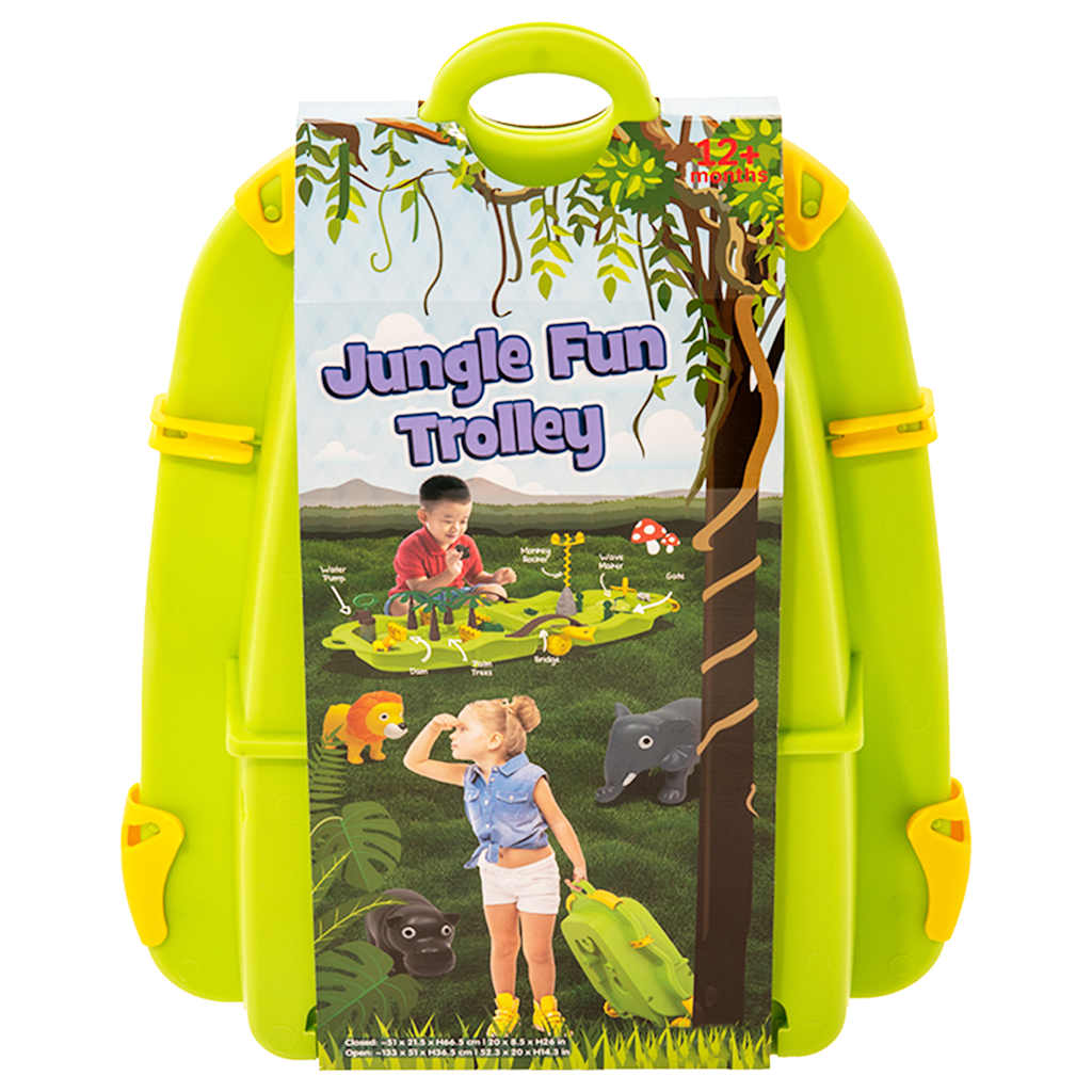 Maleta con juego acuático jungla polipropileno 51x21,5x66,5 cm