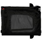 Remolque de bicicleta mascotas hierro tela Oxford negro