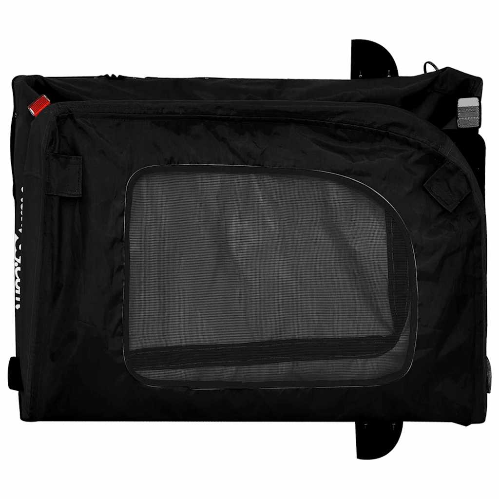 Remolque de bicicleta para mascotas Negro 125 x 53 x 54 cm