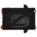 Remolque de bicicleta mascotas hierro tela Oxford negro