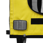 Remolque bicicleta mascotas hierro tela Oxford amarillo negro