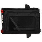 Remolque de bicicleta mascotas hierro tela Oxford negro