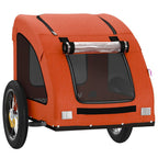 Remolque de bicicleta mascotas hierro tela Oxford naranja