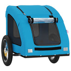 Remolque de bicicleta mascotas hierro tela Oxford azul