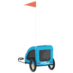 Remolque de bicicleta mascotas hierro tela Oxford azul