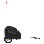 Remolque de bicicleta mascotas hierro tela Oxford negro