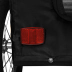Remolque de bicicleta mascotas hierro tela Oxford negro