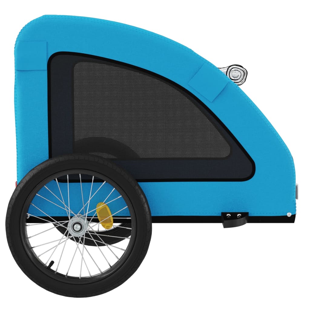 Remolque de bicicleta mascotas hierro tela Oxford azul