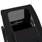 Remolque de bicicleta mascotas hierro tela Oxford negro