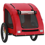 Remolque de bicicleta mascotas hierro tela Oxford rojo