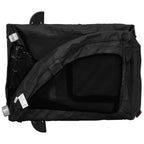 Remolque de bicicleta mascotas hierro tela Oxford negro