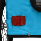 Remolque de bicicleta mascotas hierro tela Oxford azul