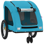Remolque de bicicleta mascotas hierro tela Oxford azul