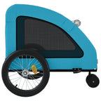Remolque de bicicleta mascotas hierro tela Oxford azul
