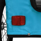 Remolque de bicicleta mascotas hierro tela Oxford azul